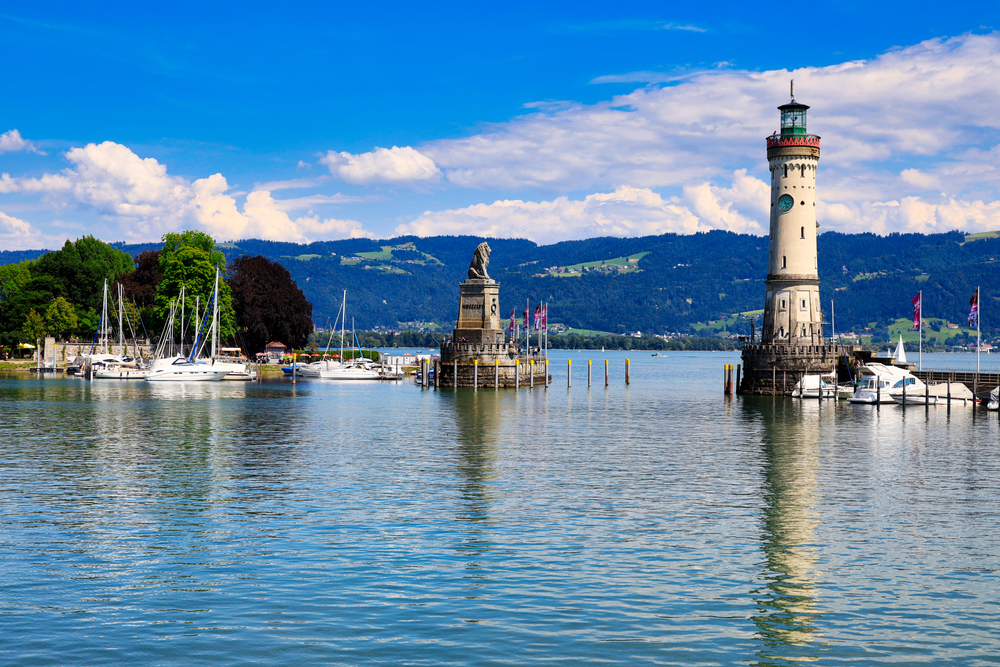 bateaux sur le lac de Constance en Allemagne