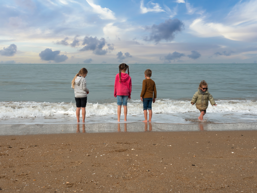 vacances famille mer en France : plage de Cabourg