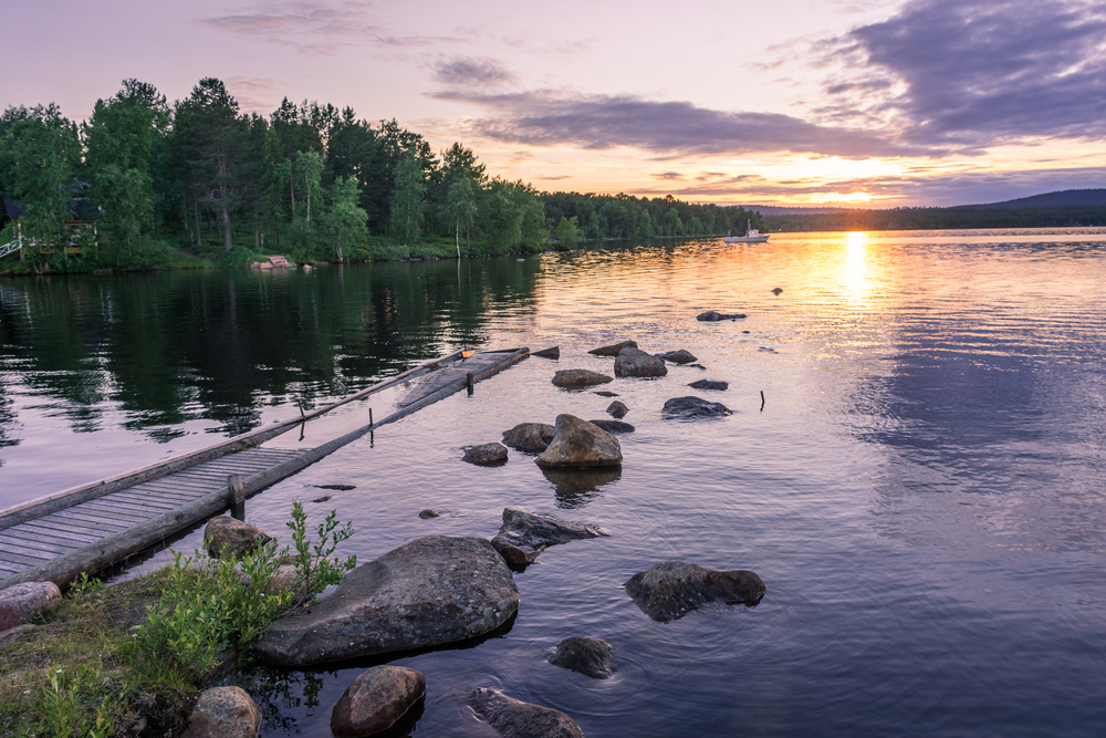 lac de finlande : inari