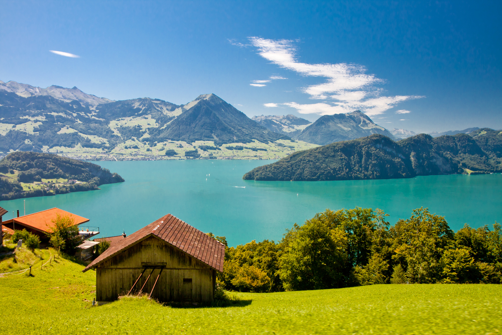 Lac de Lucerne en Suisse