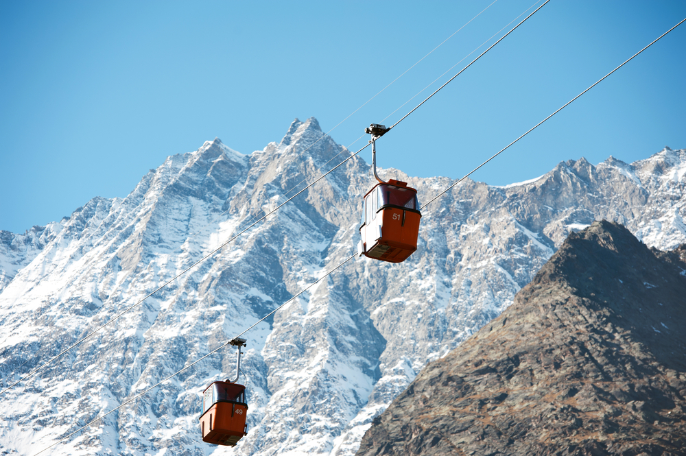 Skilift in Saas-Fee