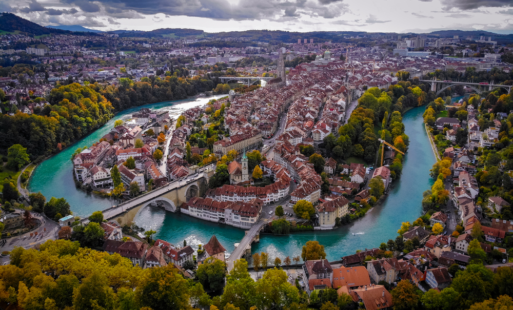 Rivière Aar, Berne, Suisse